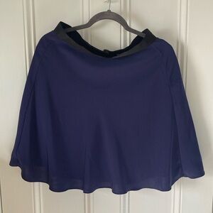 3.1 Philllip Lim for Target Size 8 Navy Mini Skirt with Black Satin Waistband